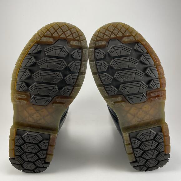 Dr Martens Docs 26860 Lined Combat Boots Womens Size 10 Black Leather 8-Eye - Picture 7 of 12